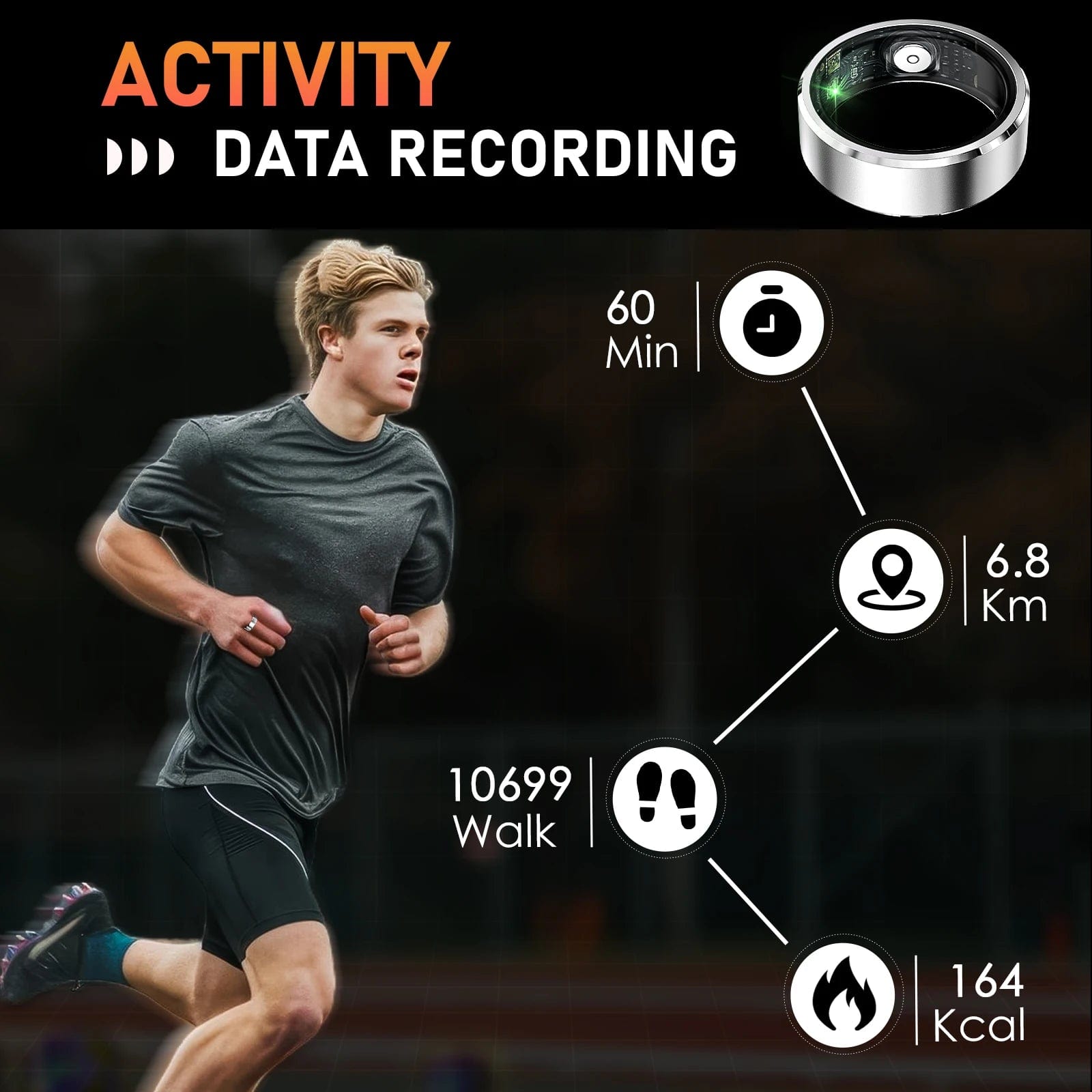 Lariwo-Tech Smart Ring EIGIIS R5 Smart Ring