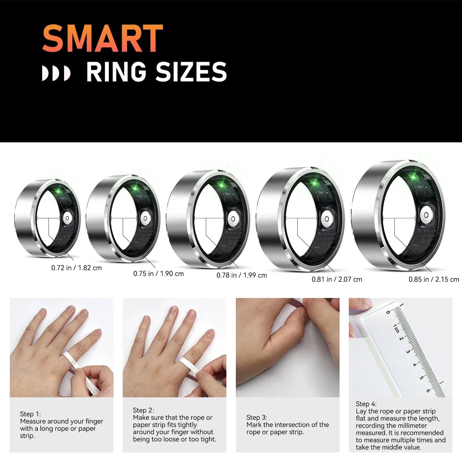 Lariwo-Tech Smart Ring EIGIIS R5 Smart Ring