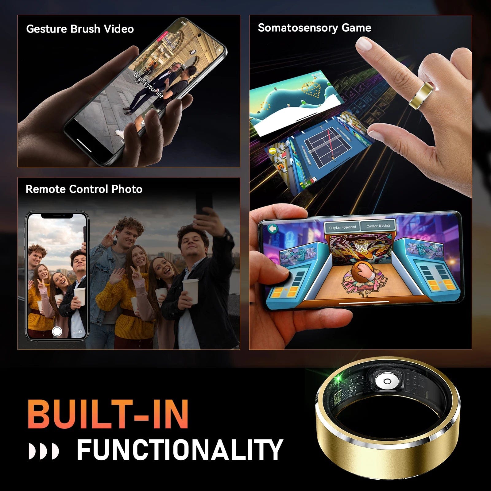 Lariwo-Tech Smart Ring EIGIIS R5 Smart Ring