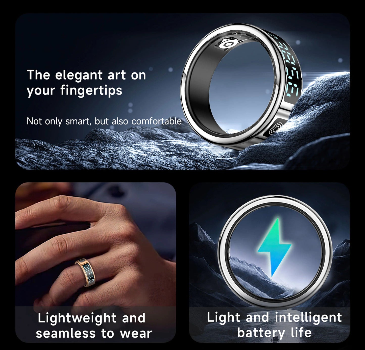 Lariwo-Tech Smart Ring Emodern SR08 Smart Ring