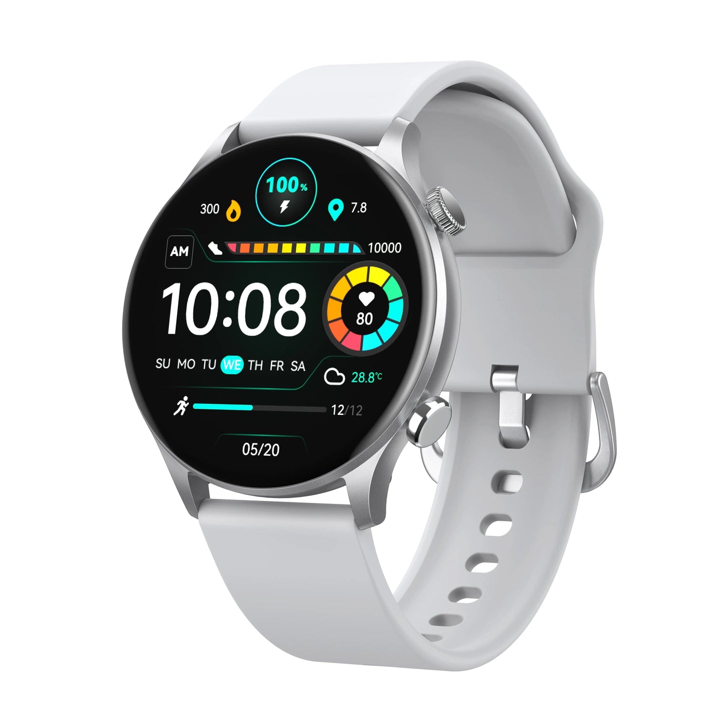Lariwo-Tech Smart Watch Zilver HAYLOU Solar Plus RT3