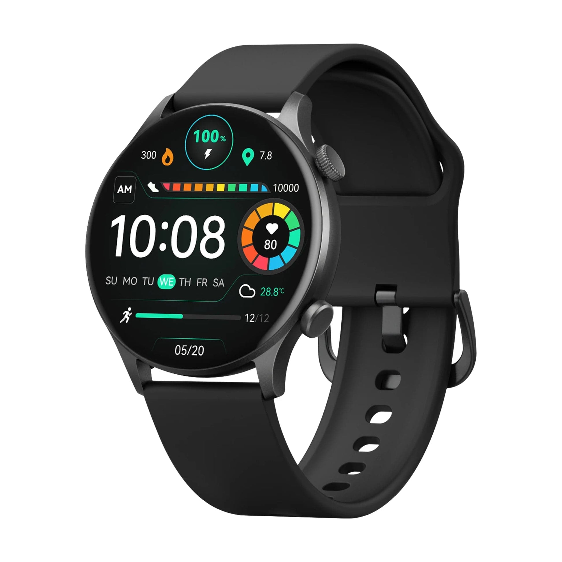 Lariwo-Tech Smart Watch Zwart HAYLOU Solar Plus RT3