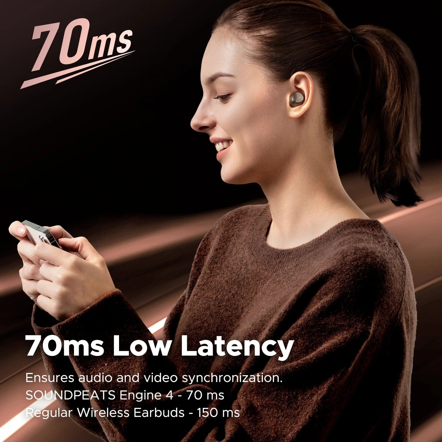 Lariwo-Tech Zwart SoundPEATS Engine4 Hi-Res