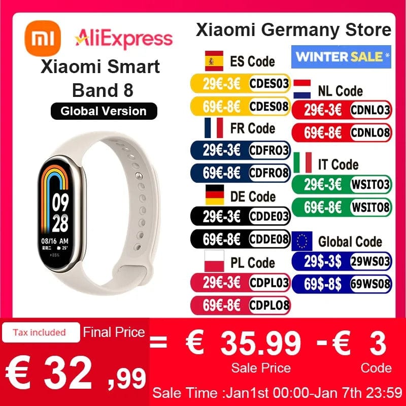 Lariwo-Tech Goud Xiaomi Mi Band 8