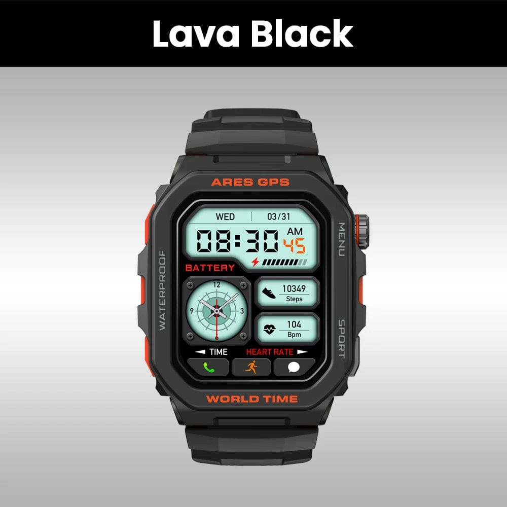 Lariwo-Tech Smart Watch Lava Black Zeblaze Ares GPS